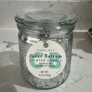 Cedar Balsam Scented Candle - Clear Glass